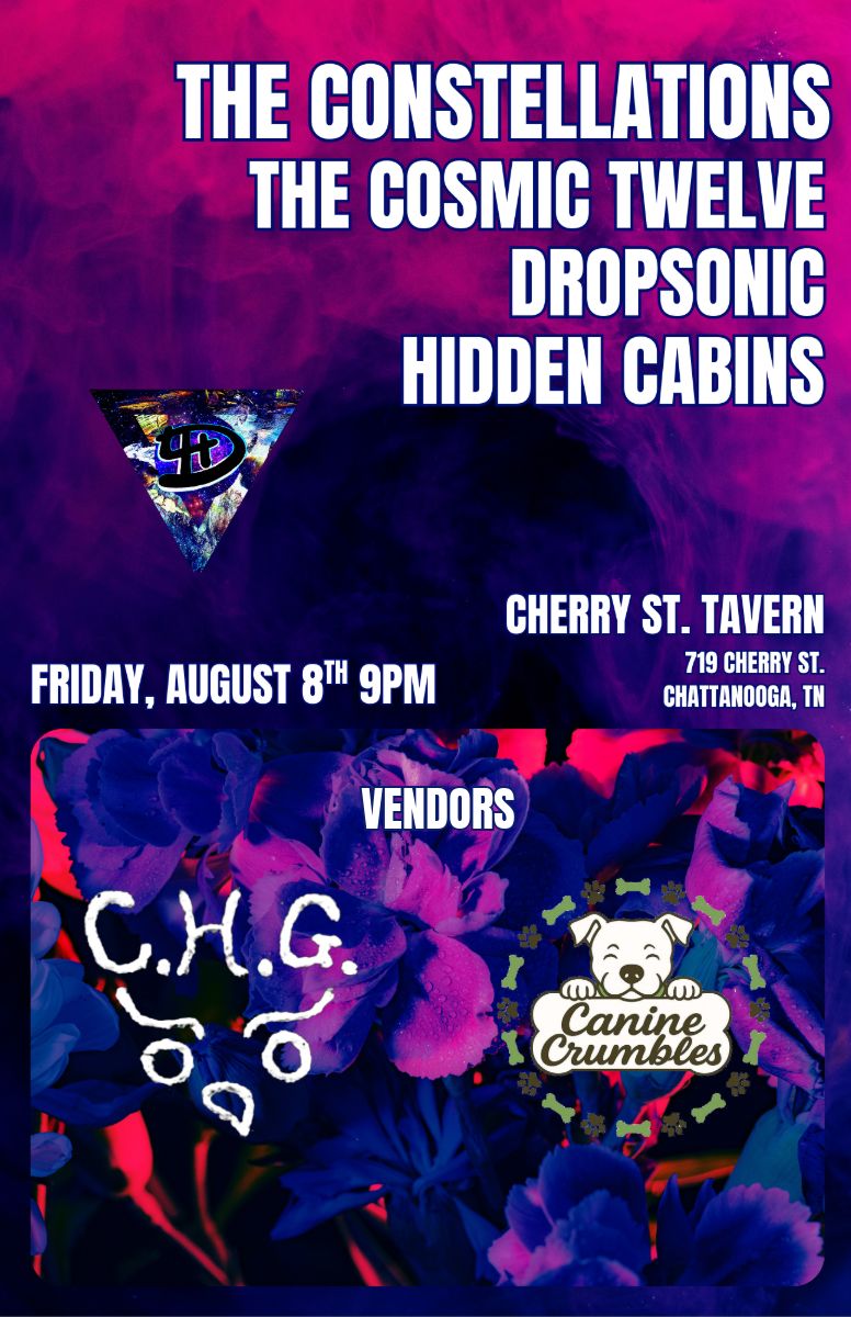 D4 Booking Presents: THE CONSTELLATIONS / COSMIC TWELVE / DROPSONIC / HIDDEN CABINS