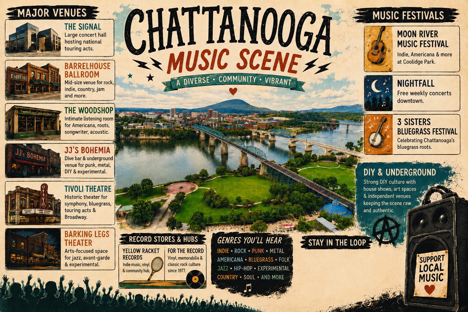 Chattanooga Music Scene live music community